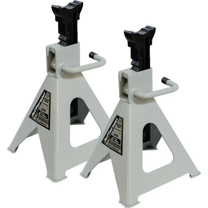 Jefferson 12 Tonne Axle Stands (Pair) JEFAXSTD12