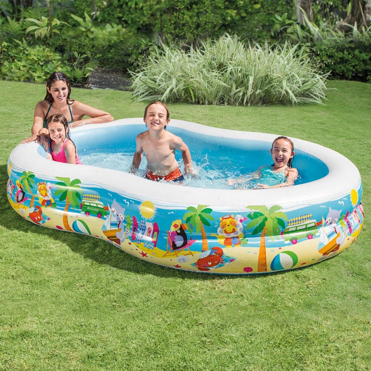 Intex Swim Center Paradise Seaside Pool - 103" X 63" X 18"