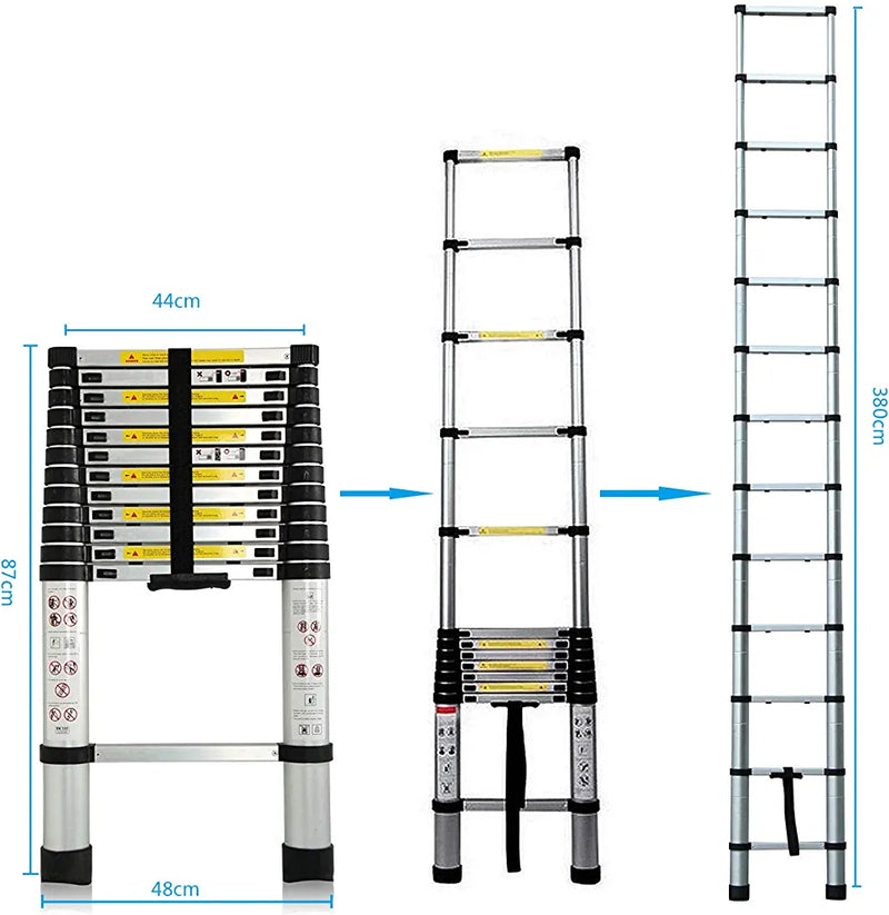 Telescopic Ladder with Bag 3.8M Monaghan Hire