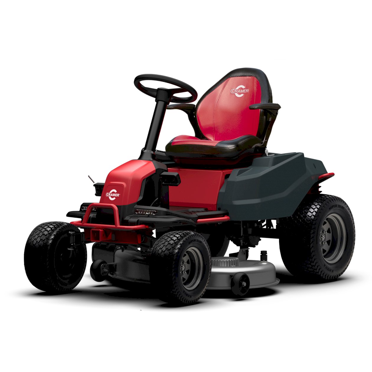 Cramer 82V 82LT107 107cm Ride-On Lawnmower with 4 x 5Ah 82V batteries