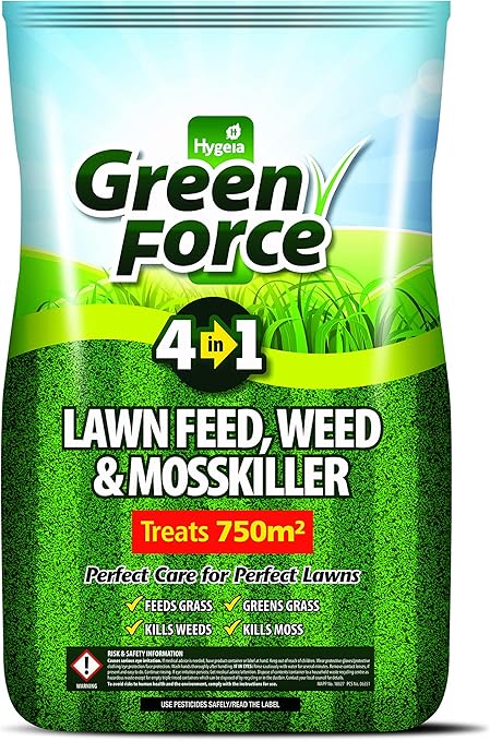 Hygeia Greenforce 4-IN-1 Lawn Feed Weed & Mosskiller