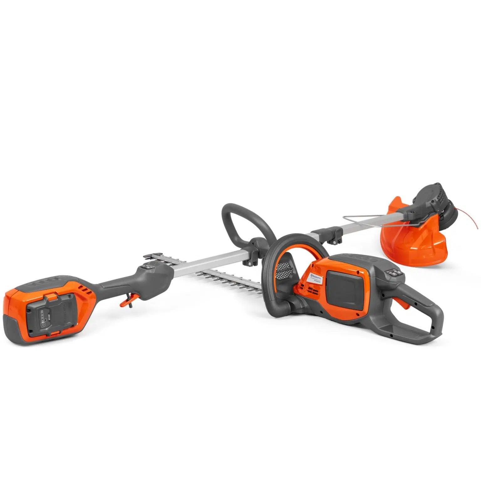 Husqvarna 215iL Battery Grass Trimmer & 215iHD45 Cordless Hedge Trimmer Kit 970536101 Monaghan Hire