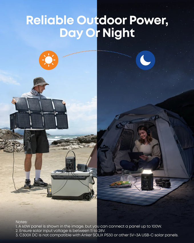 Anker Solix PS60 – Portable Solar Panel for Power Stations A24382A1