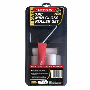 Dekton 7 Pce 4" Mini Roller Trade Gloss Set DEKT95874E