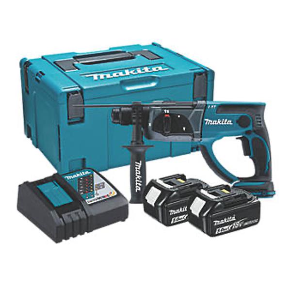 Makita DHR202RTJ - 3.2KG 18V2x5.0Ah Li-ion LXT - Cordless SDS - Rotary hammer Drill