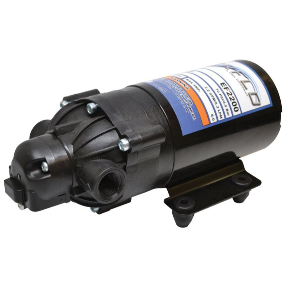 Everflo 2.2GPM EF2200 Demand Pump – 12v – 8.3LPM 4.8 Bar