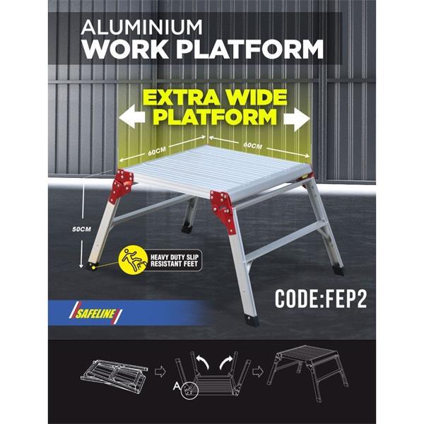 SAFELINE Extra Wide Folding Work Platform FEP2 Monaghan Hire