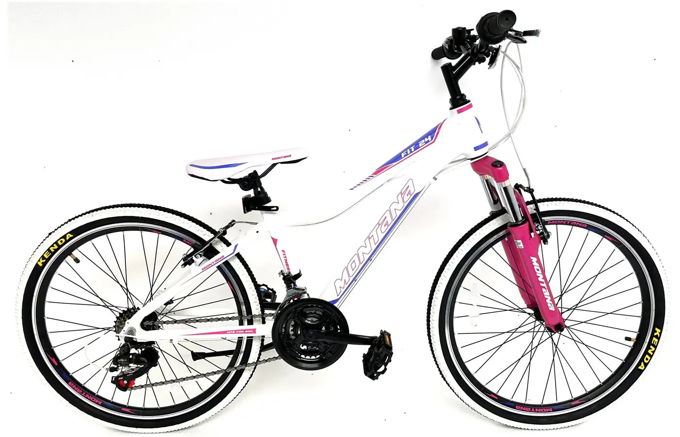 montana kinderfahrrad MONTANA FITNESS 24" WHITE-PINK-VIOLET BIKE