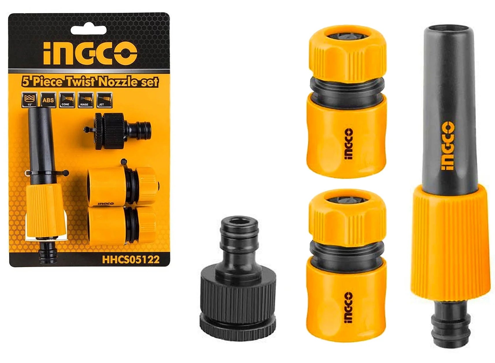 Ingco Hose Connector 5 Pc Set