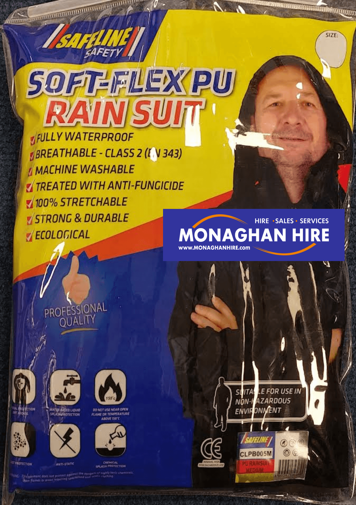 Safeline Soft Flex PU Rain Suit Monaghan Hire