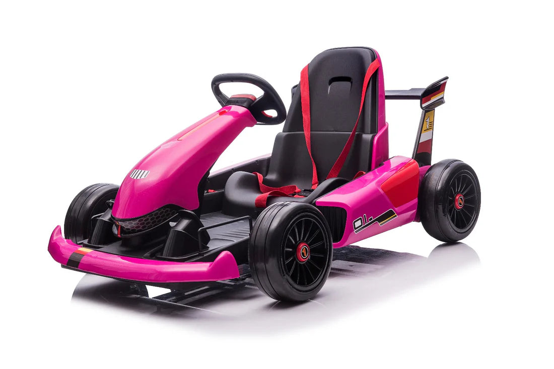 Kids Ride On Electric Drift Go-Kart with Parental Control – High-Speed Fun & Safety 24V