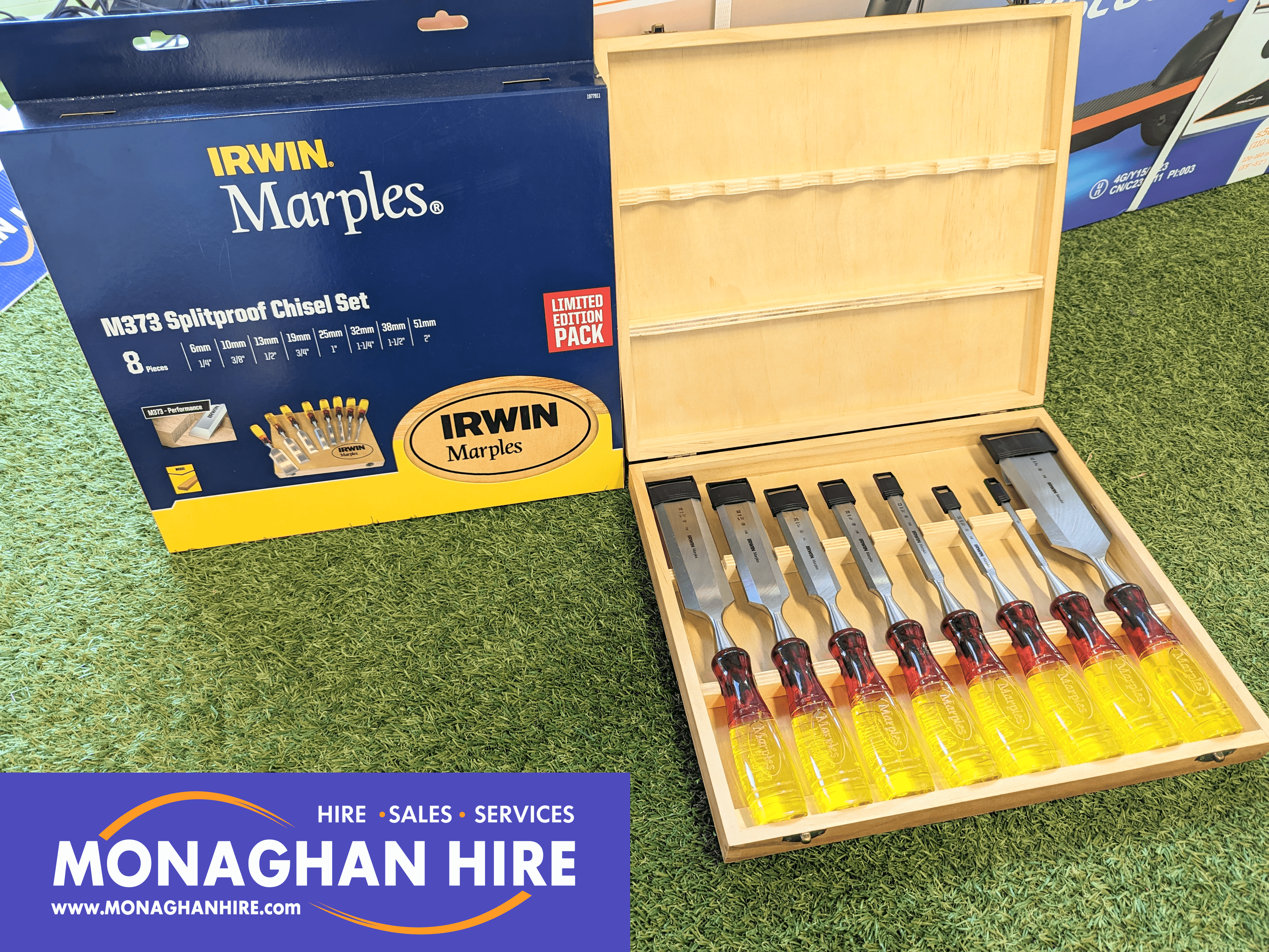 Irwin Marples 8pc Splitproof Chisel Set Monaghan Hire