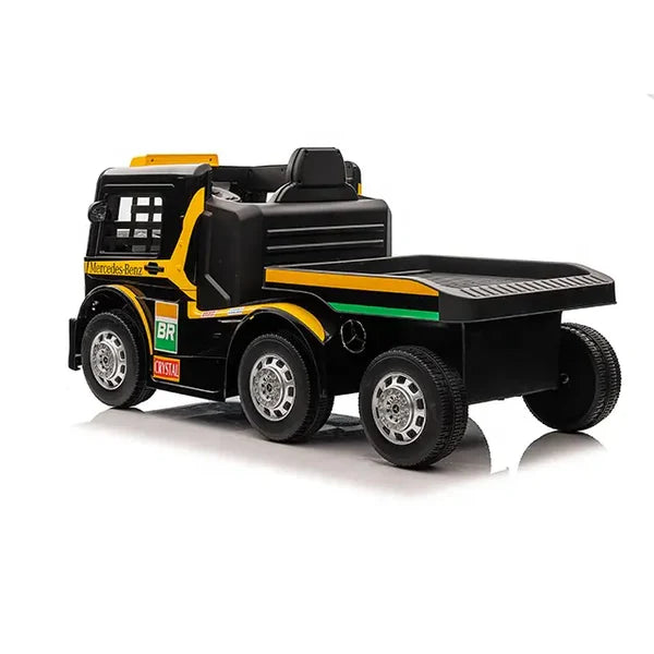 Licensed Mercedes Benz Race Lorry with Trailer Kids Ride On