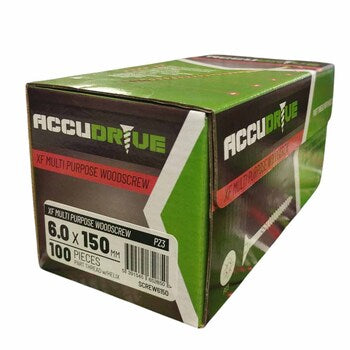 Accudrive 6 x 150 (Box of 100) Accudrive Screws Yellow