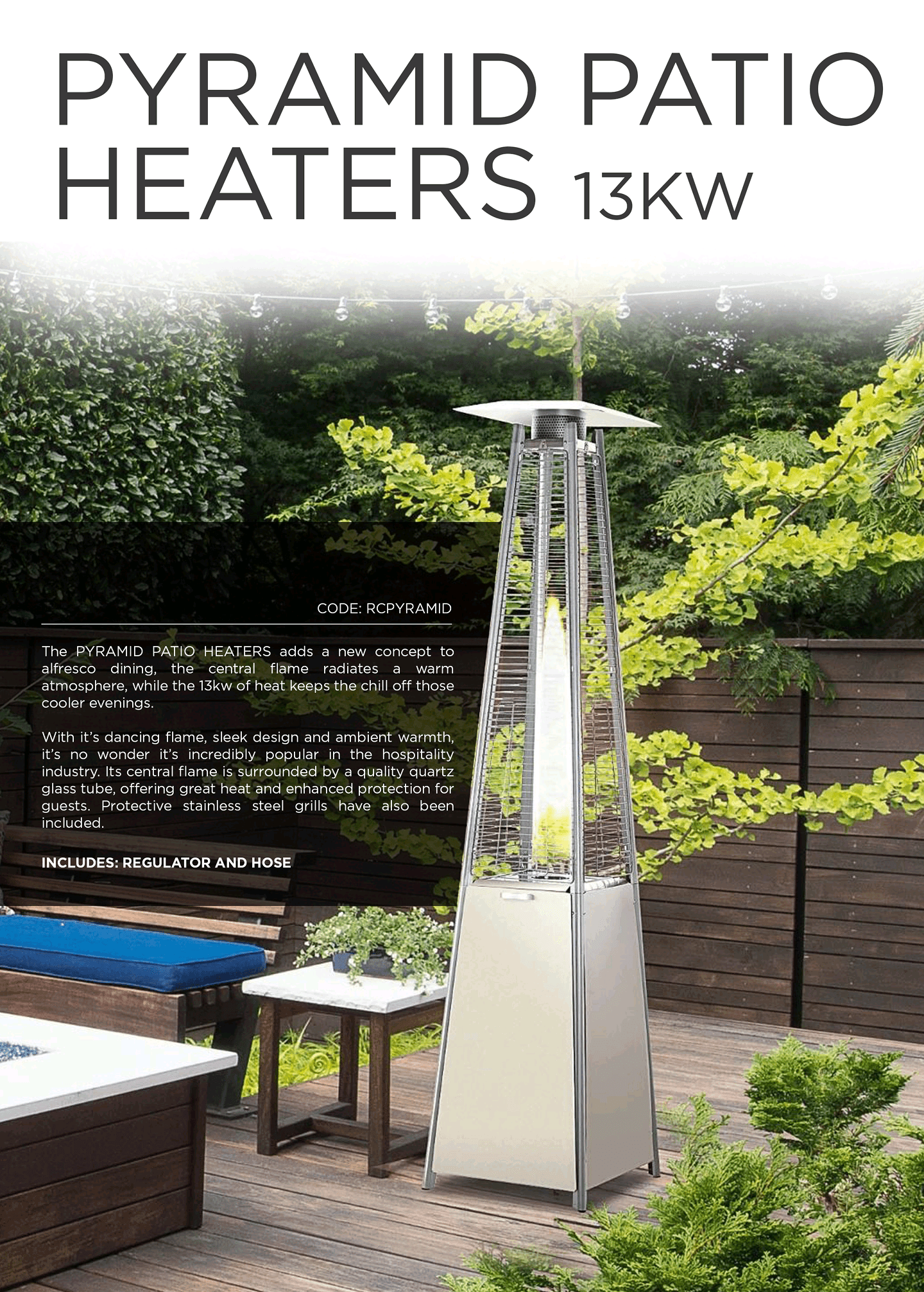 Pyramid Patio Heater (RCPYRAMID) - Main Image