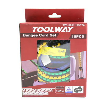 Toolway Bungee Cord Set 10pc
