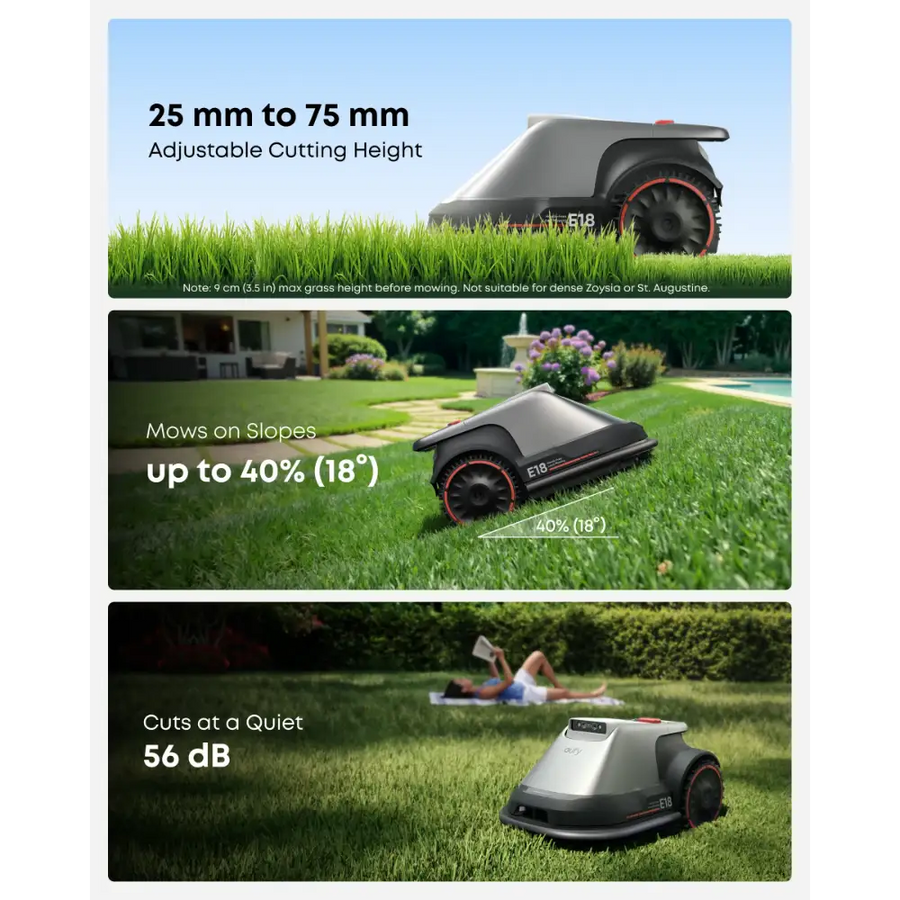 Eufy E18 Robot Robotic Lawn Mower 1200m2 T28012A1
