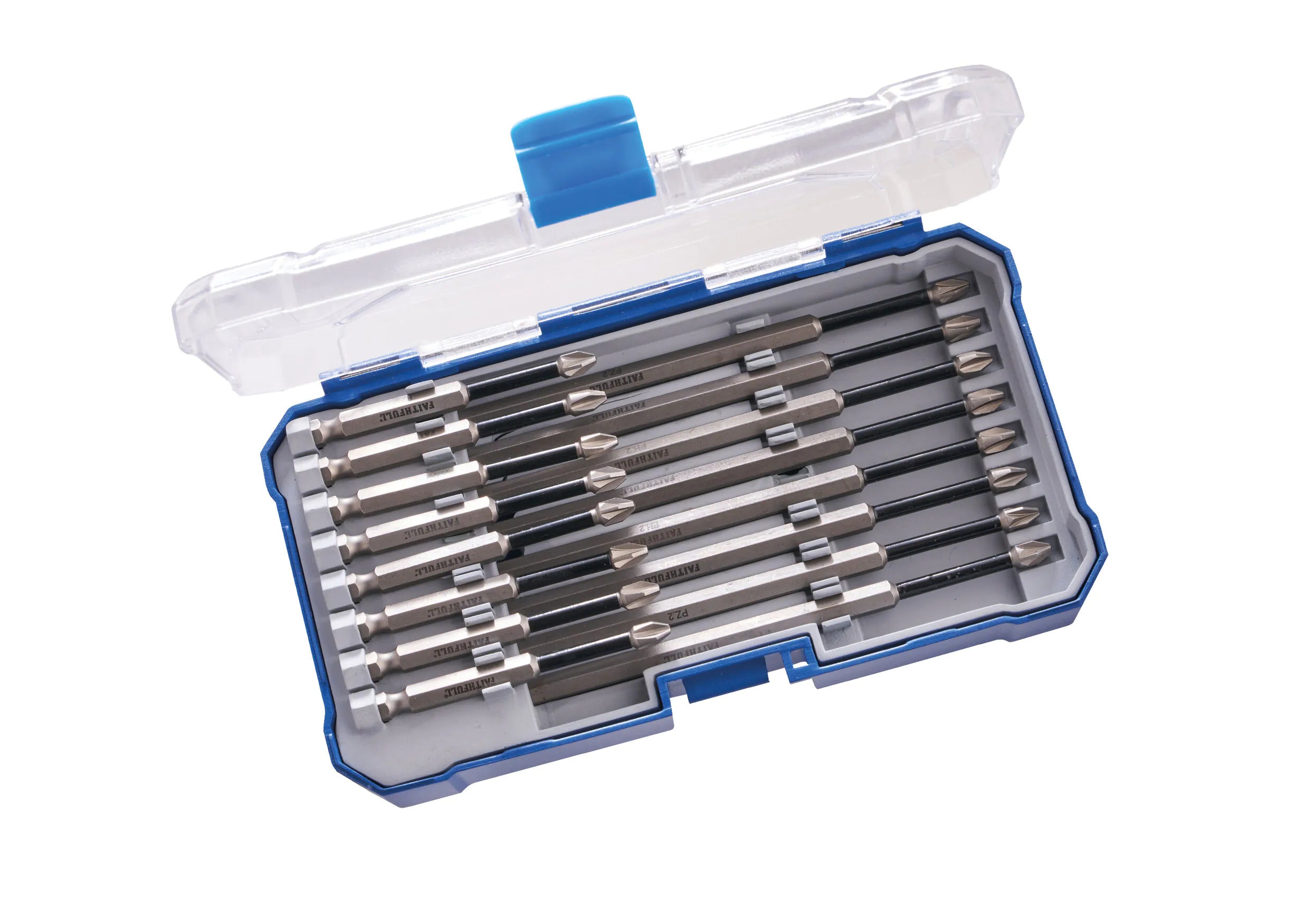 Faithfull 16 Piece Long Impact Bit Set In Case XMS25LONGBIT