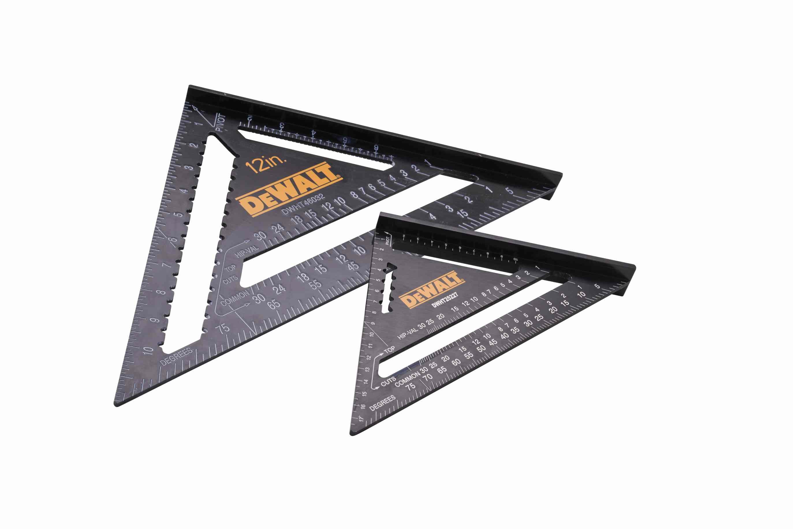 Dewalt 175mm (7") & 300mm (12") Rafter Square Twin Pack XMS25SQTWIN