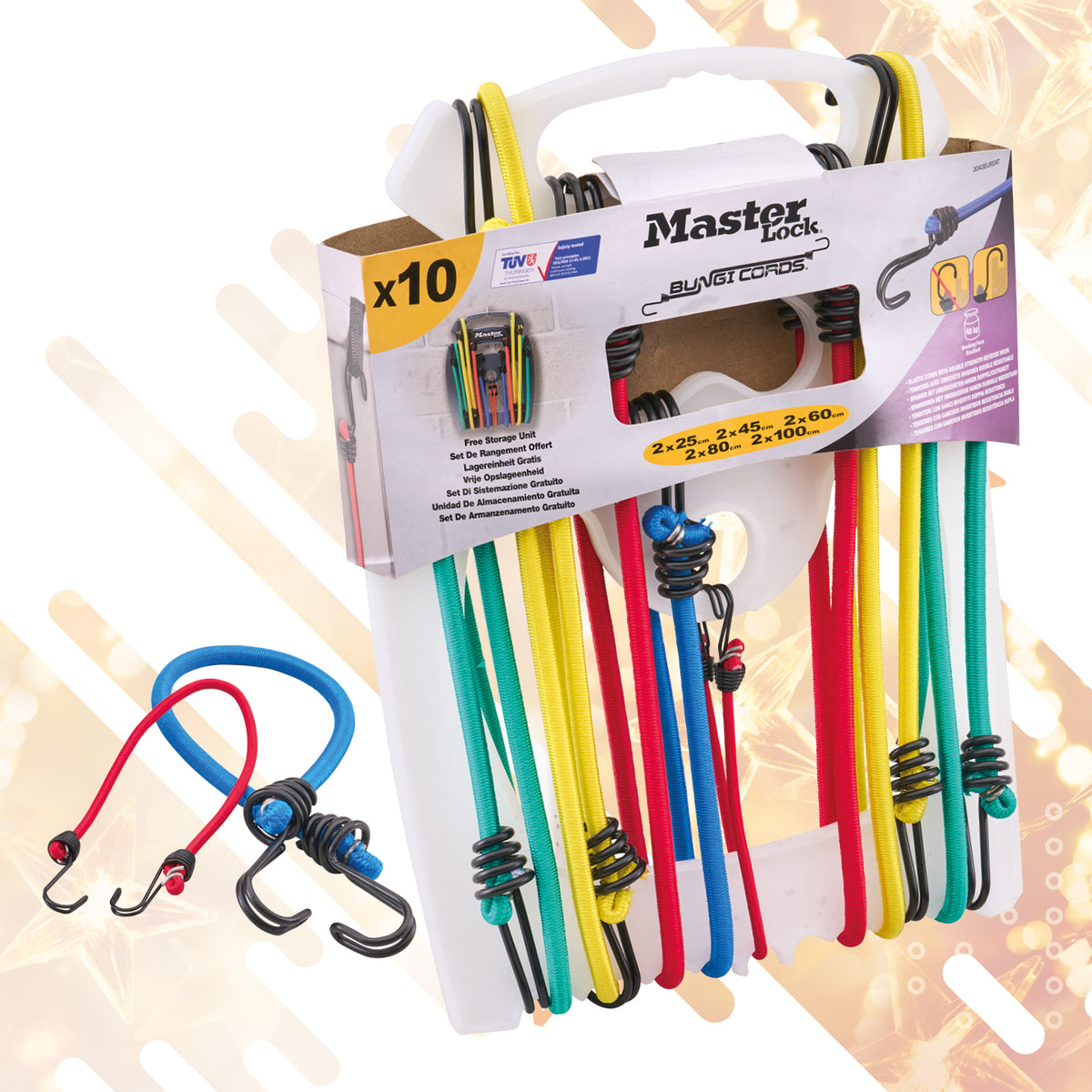 MASTER LOCK 10 Piece Bungee Set XMS26BUNGEE