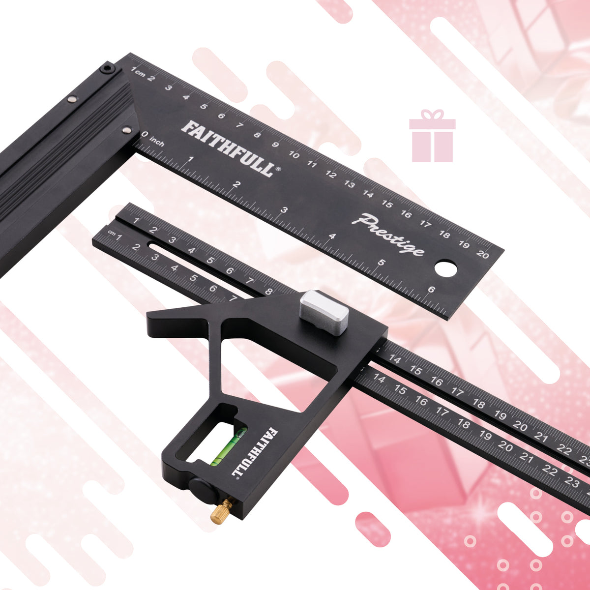 FAITHFULL COMBINATION & 200MM (8″) TRY SQUARE SET XMS26COMBTRY
