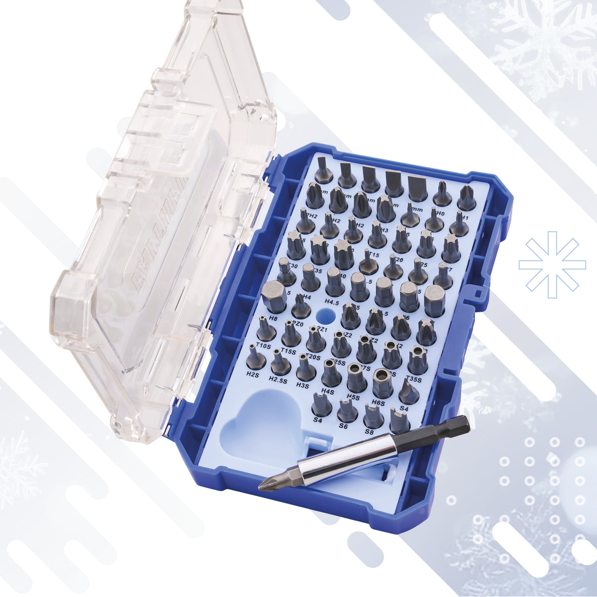 FAITHFULL 61 Piece Chrome Vanadium Security Screwdriver Bit Set XMS25SECSET