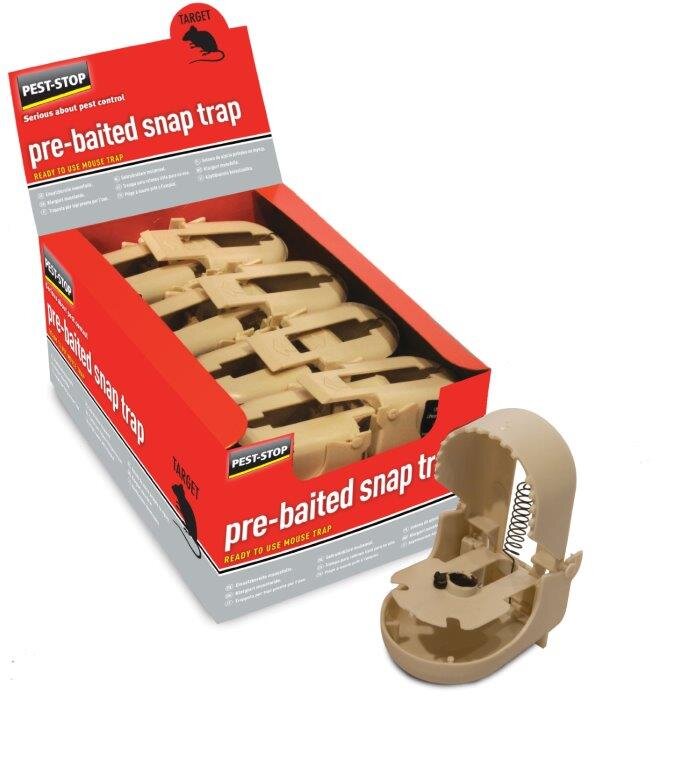 PEST-STOP PRE-BAITED MOUSE SNAP-TRAP