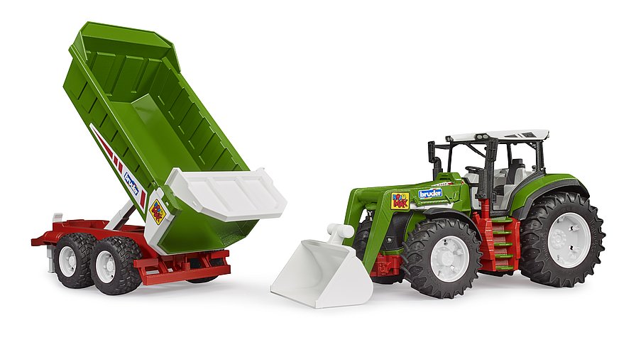 Bruder Roadmax Tractor w/front loader & Rear Tipper