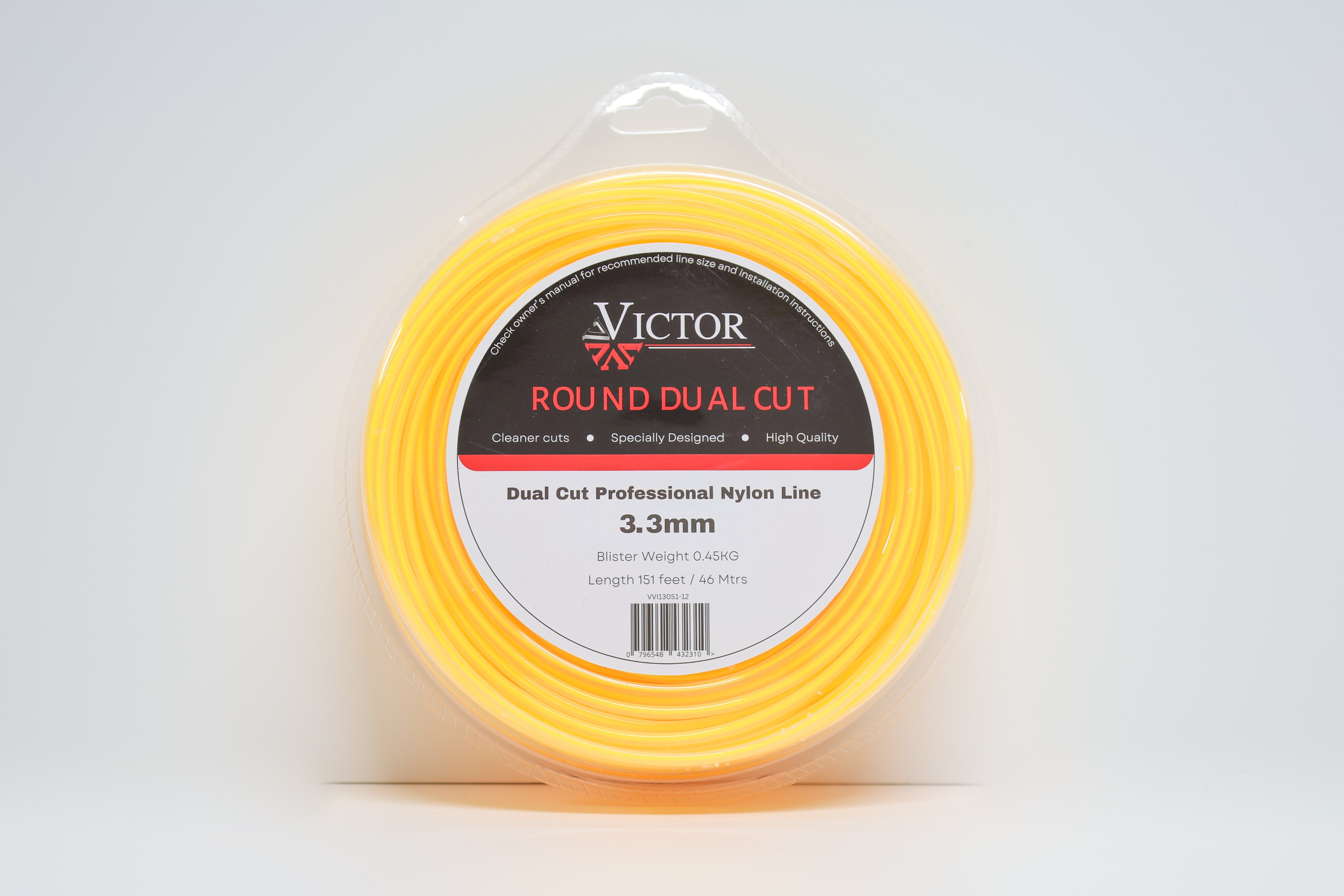 Victor Dual Cut Professional Nylon Line Ø 3.3mm Donut (151ft / 46m) VVI130S1-12