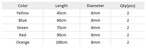 Toolway Bungee Cord Set 10pc