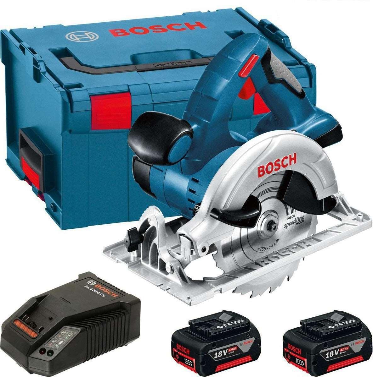 Bosch 18v GKS 18VLI Lithium Ion GKS18VLI Cordless Circular Saw + 2x 5ah Battery Bosch