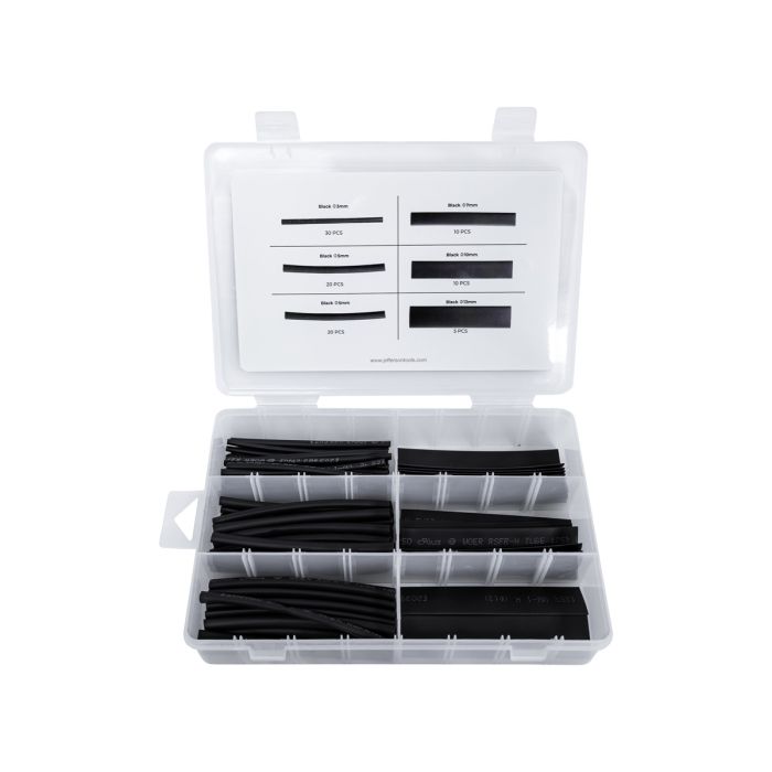 Jefferson 95pc 100mm Heat Shrinking Tubing � Black