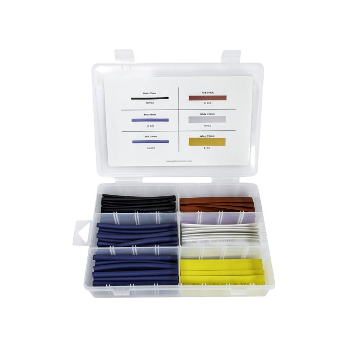 Jefferson 95pc 100mm Heat Shrinking Tubing � Mixed Colours