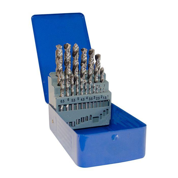HSS Fully Ground 25 Piece Drill Bit Set  SKU JEFDBSG25HSS Monaghan Hire