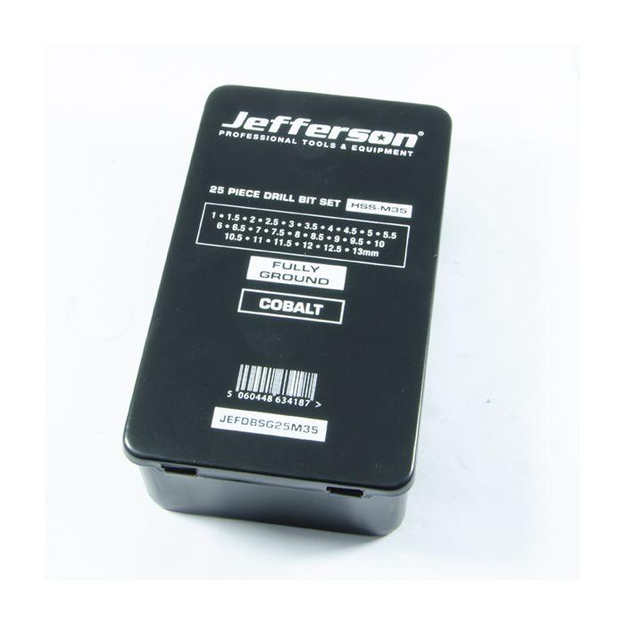 Jefferson M35 25 Piece Drill Bit Set SKU JEFDBSG25M35 Monaghan Hire