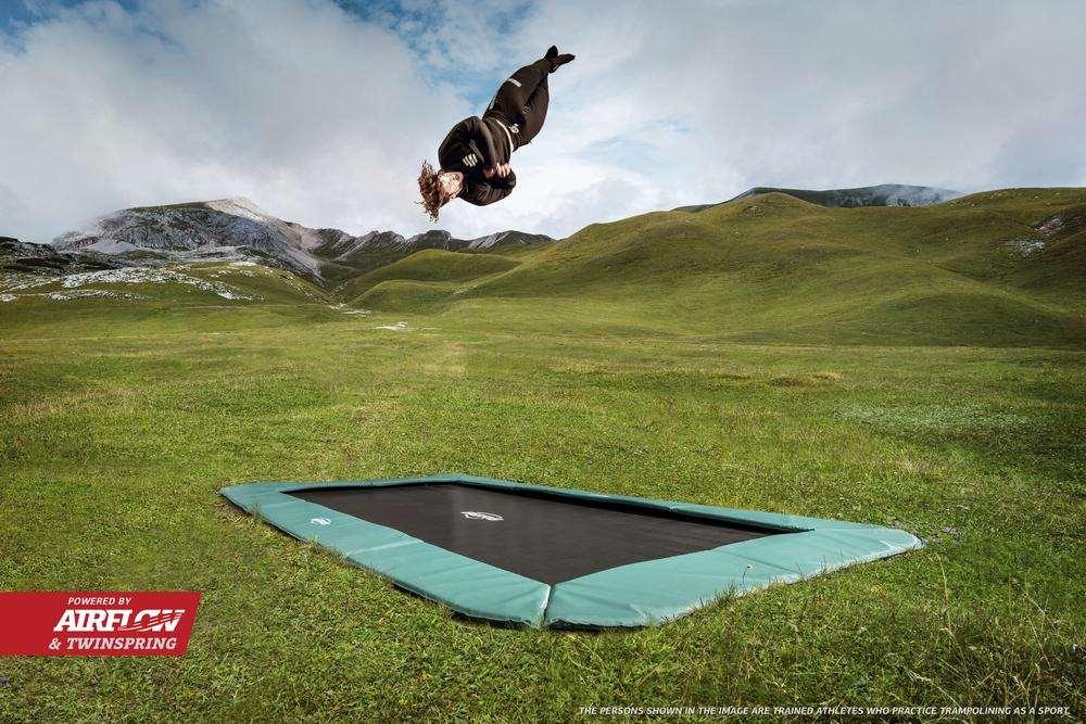 BERG ULTIM CHAMPION FLAT GROUND TRAMPOLINE 410 (4.1 x 2.5 mtrs) Berg