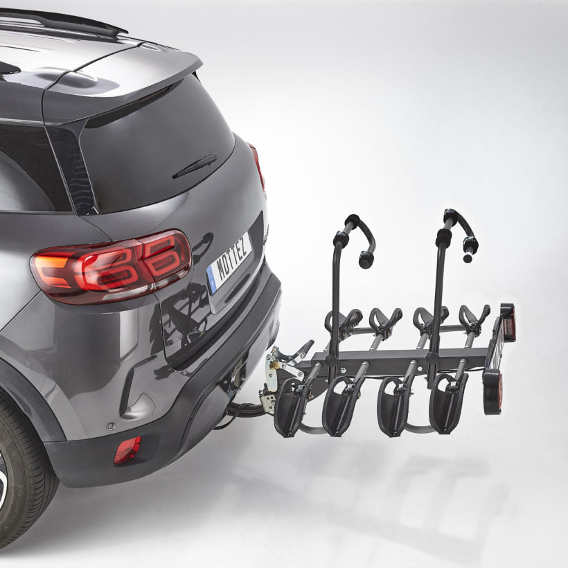Mottez 4-Bike platform Carrier on Towball – PREMIUM – Diane 4 – V2