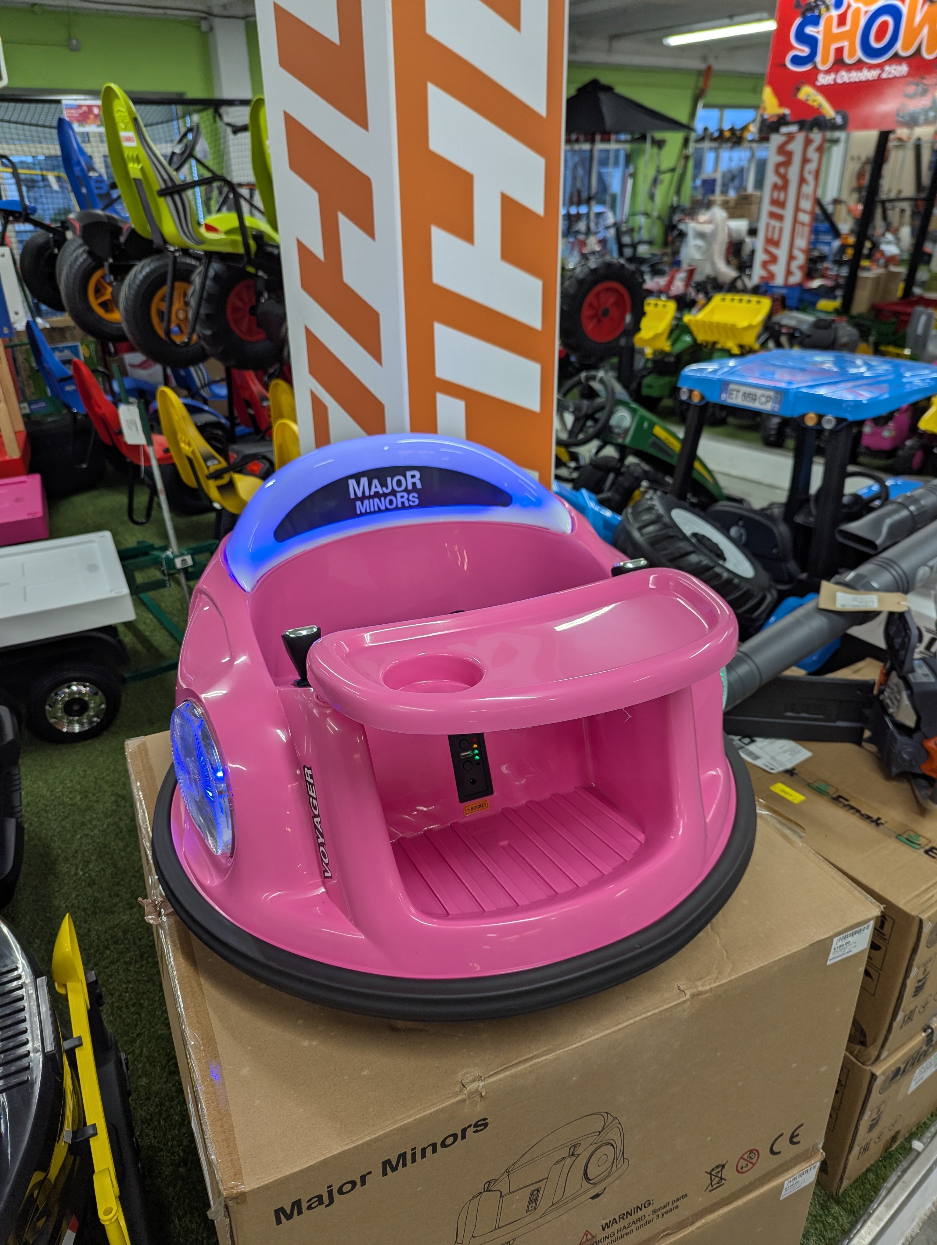 Major Minors Bumper Car 6v (Pink)