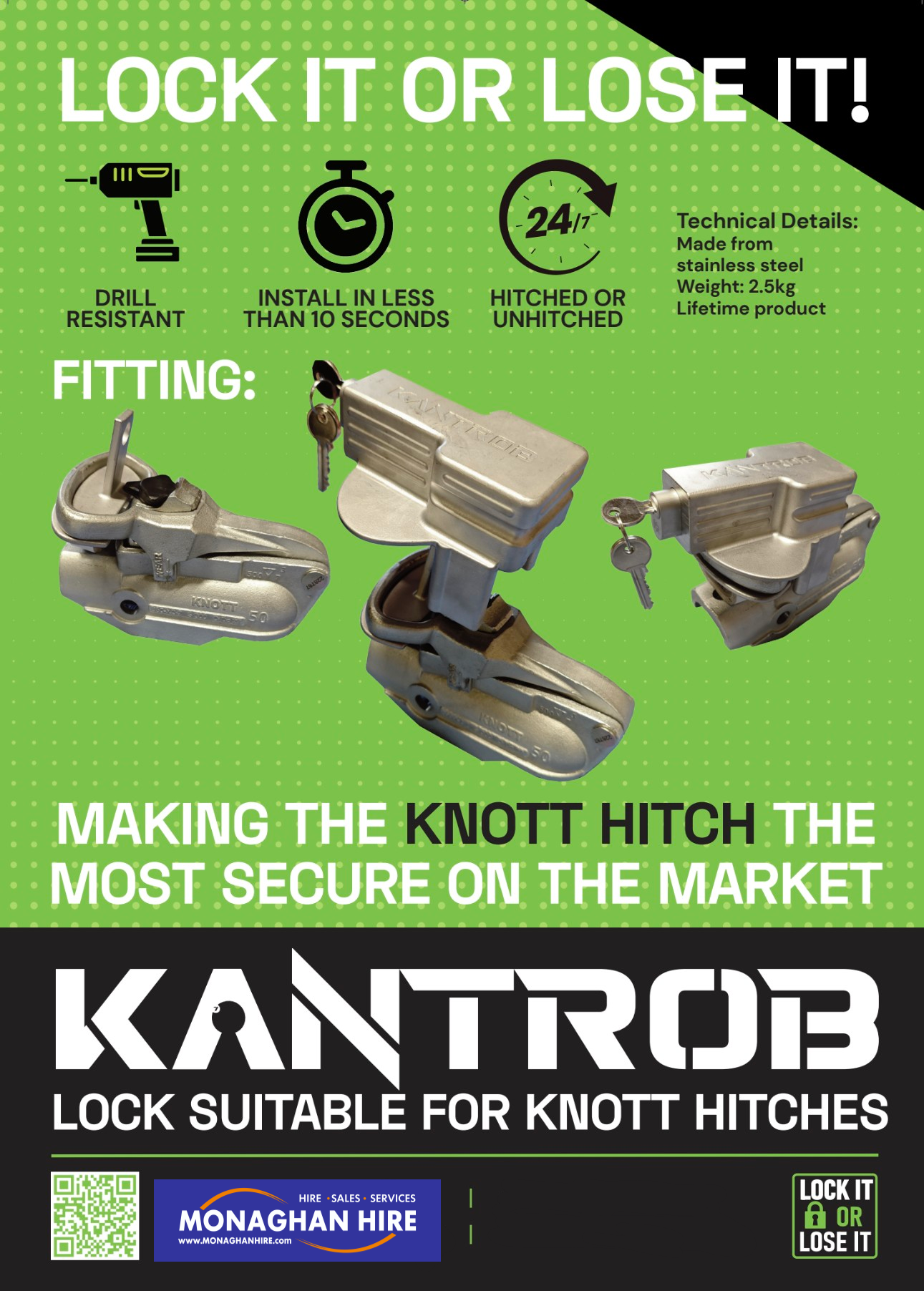 Kantrob Lock for Knott Hitches