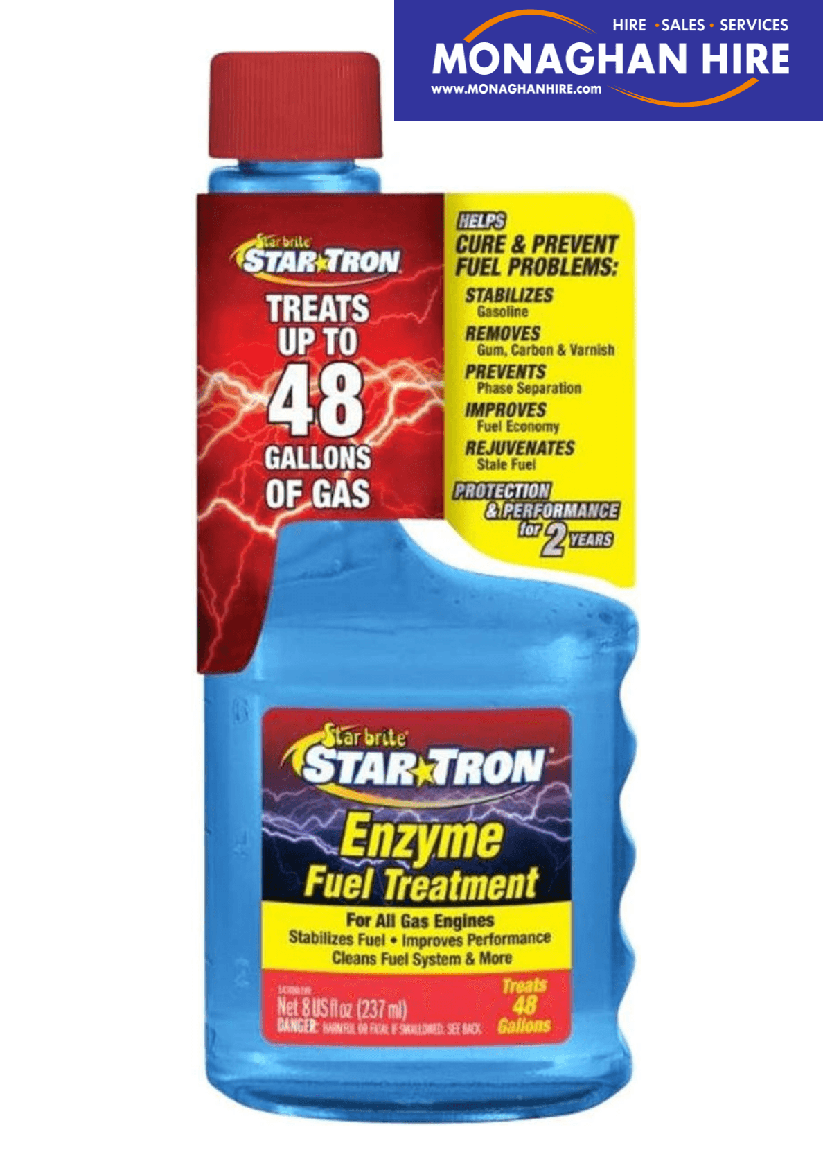 Star Tron Ethanol Shield, Enzyme Fuel Treatment 237ml (2 Cap fulls per 4 Litres) Monaghan Hire