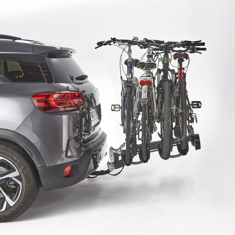Mottez 4-Bike platform Carrier on Towball – PREMIUM – Diane 4 – V2