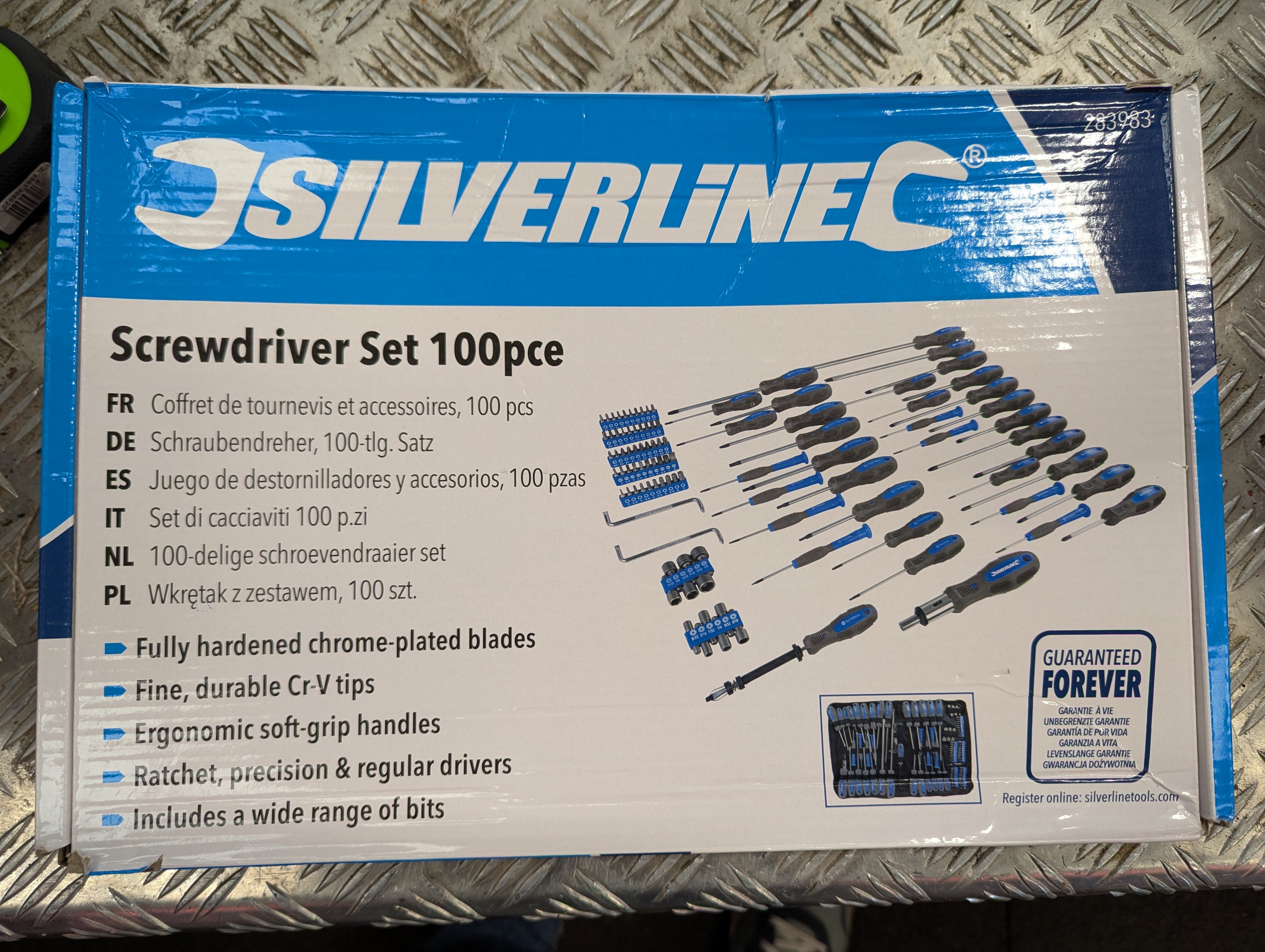 Silverline Screwdriver 100 Piece Set with bag 283983