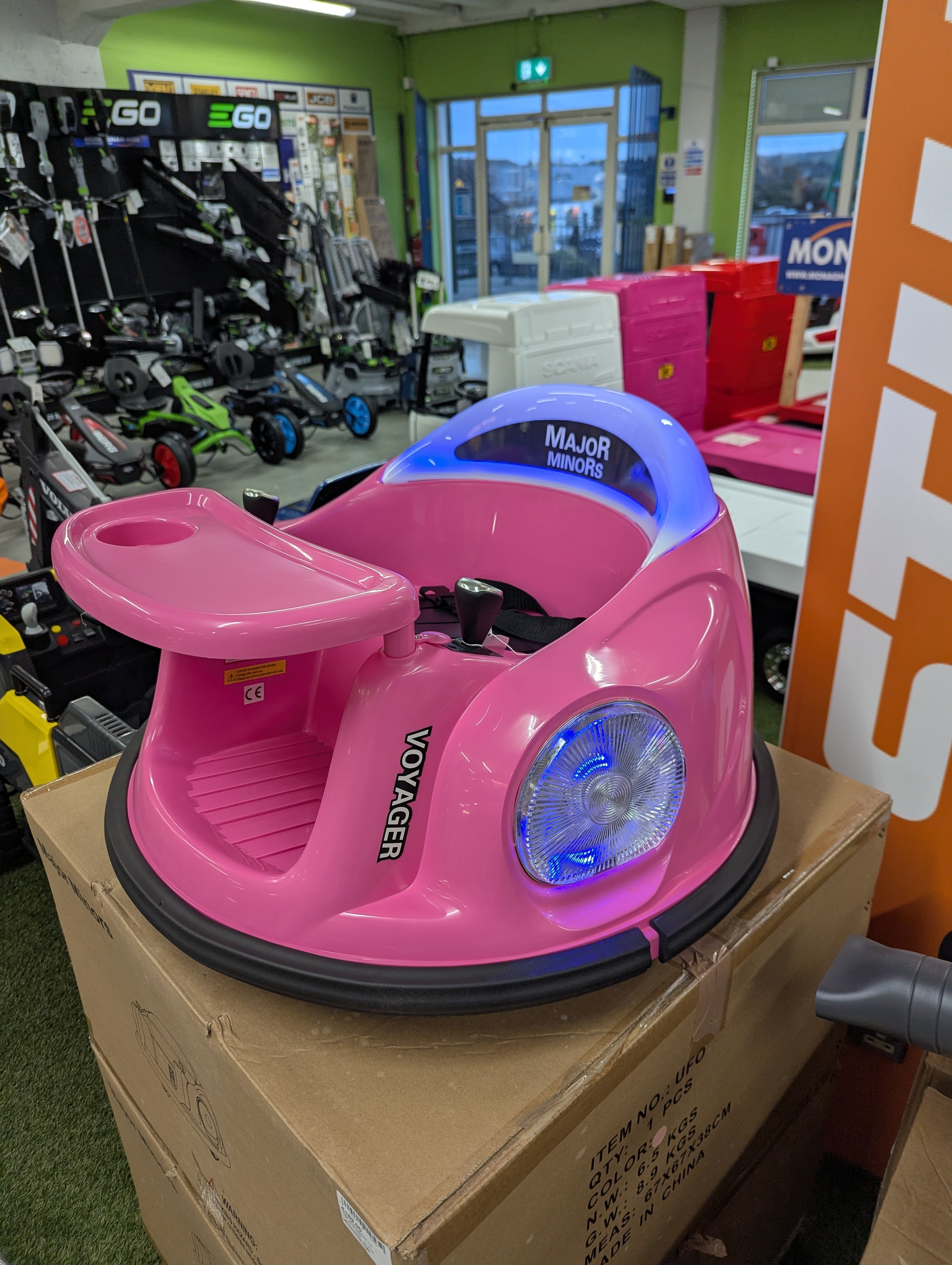 Major Minors Bumper Car 6v (Pink)