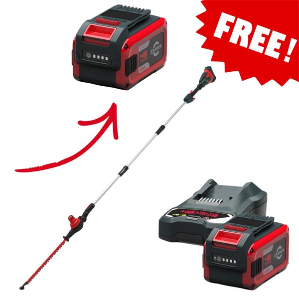 Cramer 48PH 48V Cordless Pole Hedge Trimmer (1X2Ah) (With Free extra 2ah battery)