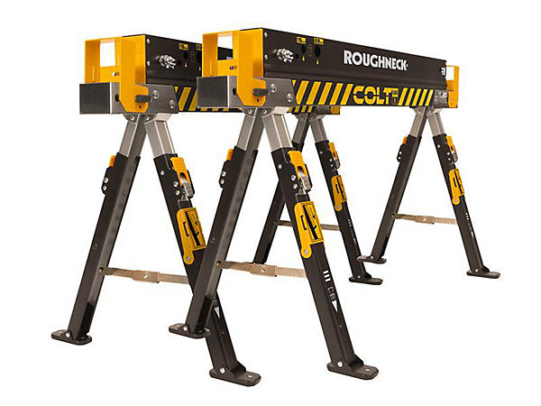 Roughneck 35-602 COLT 600E Sawhorse Trestle Twin Pack Heavy Duty Steel ROU35602 XMS25HORSE