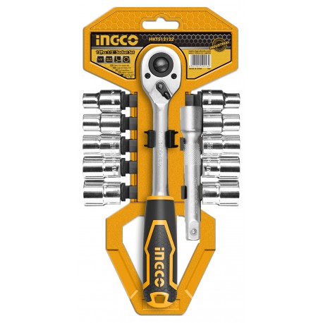 INGCO 12-PIECE 1/2 INCH RATCHET SET