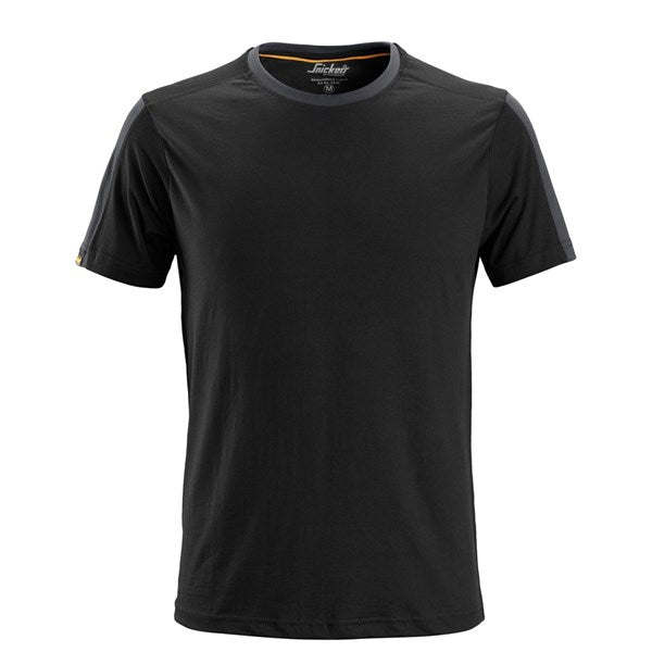 Snickers 2518 AllroundWork T-Shirt (0458 Steel Grey/Black) Monaghan Hire