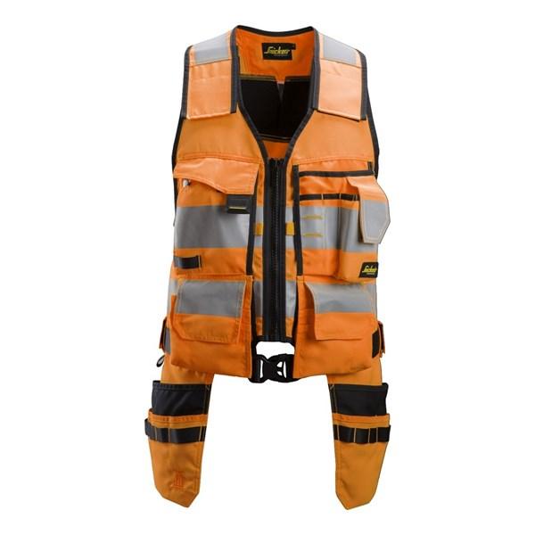 Snickers 4230 AllroundWork High Vis Toolvest (5504 Orange/Black) Monaghan Hire