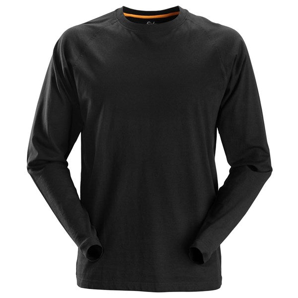 Snickers 2410 AllroundWork Long Sleeve T-Shirt (0400 Black) Monaghan Hire