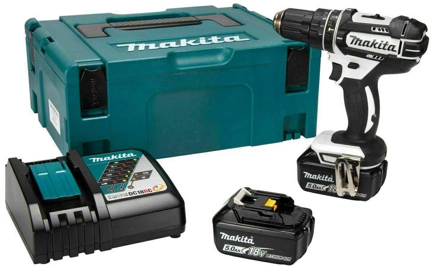 MAKITA DHP482RTWJ 18V 2X5.0AH LI-ION LXT COMBI DRILL MAKPAC KIT Makita